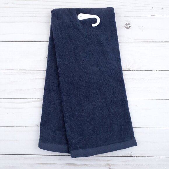 Holiday Guest Bath Hand Towel Tis The Season Wreath Blue - Picture 3 of 3